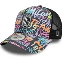 shapka-izvita-traker-mnogocveten-snapbek-9forty-a-frame-grafiti-all-over-print-na-ac-milan-serie-a-ot-new-era