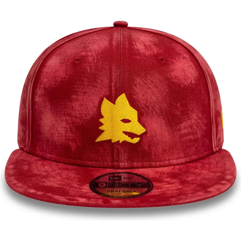 rod-flad-snapback-9fifty-tie-dye-kasket-fra-associazione-sportiva-roma-serie-a-fra-new-era