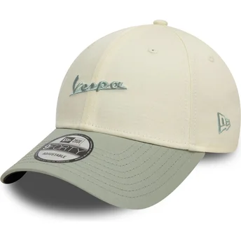 New Era Curved Brim 9FORTY Contrast Side Vespa Piaggio Light Green Adjustable Cap