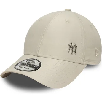 Casquette courbée beige ajustable 9FORTY Flawless New York Yankees MLB New Era