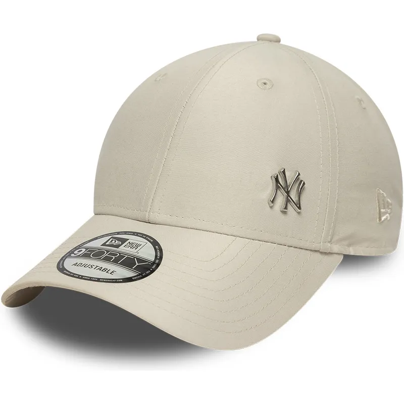 shapka-izvita-bezhov-reguliruema-9forty-flawless-na-new-york-yankees-mlb-ot-new-era