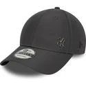 shapka-izvita-siv-reguliruema-9forty-flawless-na-new-york-yankees-mlb-ot-new-era