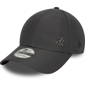 New Era Извита Козирка 9FORTY Flawless New York Yankees MLB Сива Регулируема Шапка