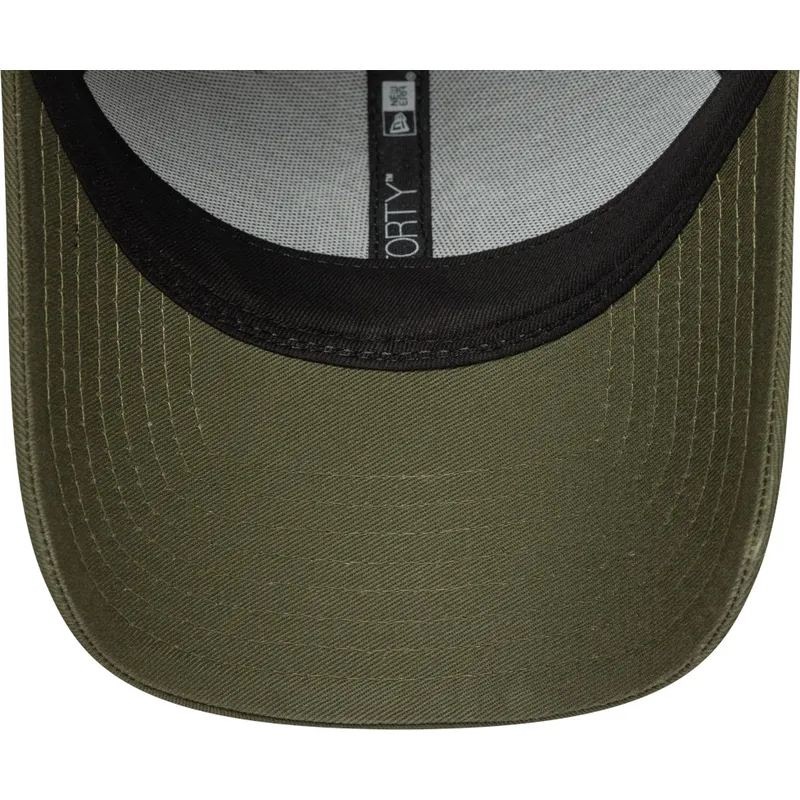 gron-justerbar-curved-kasket-med-gront-logo-9forty-outline-fra-new-york-yankees-mlb-fra-new-era