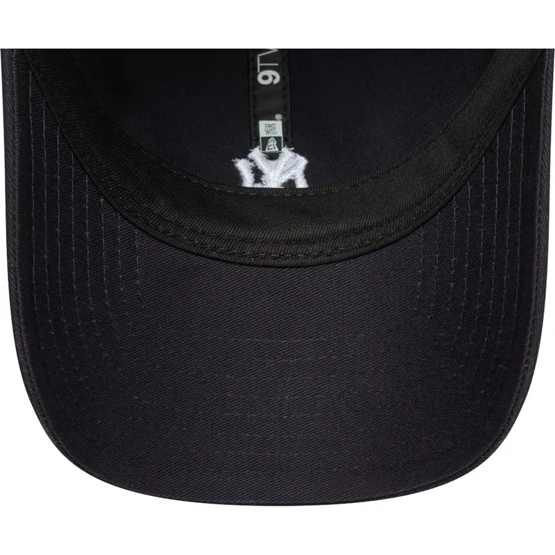 justerbar-9twenty-marinebla-buet-kasket-med-mini-logo-fra-new-york-yankees-mlb-fra-new-era