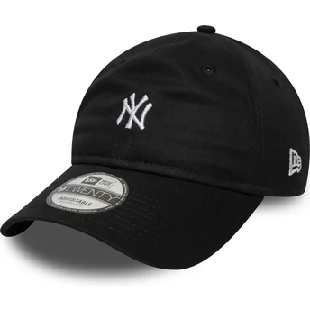 Justerbar sort kurvet kasket 9TWENTY Mini Logo fra New York Yankees MLB fra New Era
