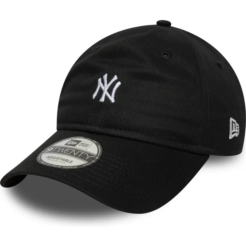shapka-izvita-cherna-reguliruem-9twenty-mini-na-new-york-yankees-mlb-ot-new-era