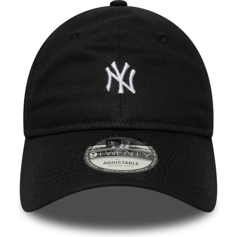shapka-izvita-cherna-reguliruem-9twenty-mini-na-new-york-yankees-mlb-ot-new-era