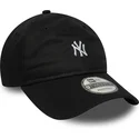 shapka-izvita-cherna-reguliruem-9twenty-mini-na-new-york-yankees-mlb-ot-new-era
