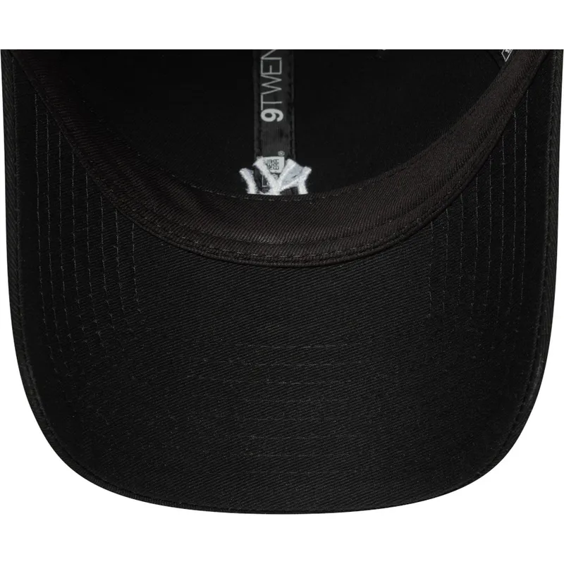 shapka-izvita-cherna-reguliruem-9twenty-mini-na-new-york-yankees-mlb-ot-new-era