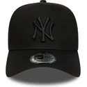 new-york-yankees-mlb-new-era-sort-buet-snapback-kasket-med-sort-logo-e-frame-league-essential