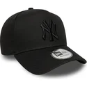 shapka-izvita-cherna-snapbek-e-frame-league-essential-na-new-york-yankees-mlb-ot-new-era