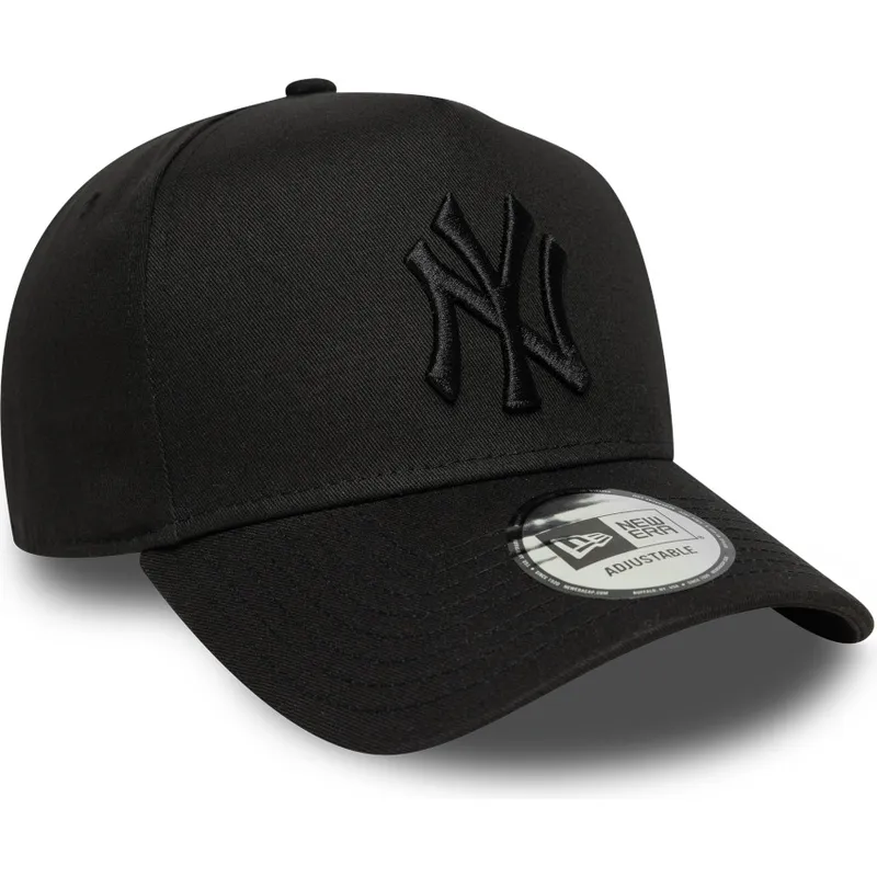 new-york-yankees-mlb-new-era-sort-buet-snapback-kasket-med-sort-logo-e-frame-league-essential