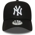 shapka-izvita-cherna-snapbek-e-frame-league-essential-na-new-york-yankees-mlb-ot-new-era