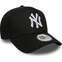 casquette-courbee-noire-snapback-e-frame-league-essential-new-york-yankees-mlb-new-era