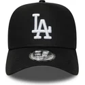 shapka-izvita-cherna-snapbek-e-frame-league-essential-na-los-angeles-dodgers-mlb-ot-new-era