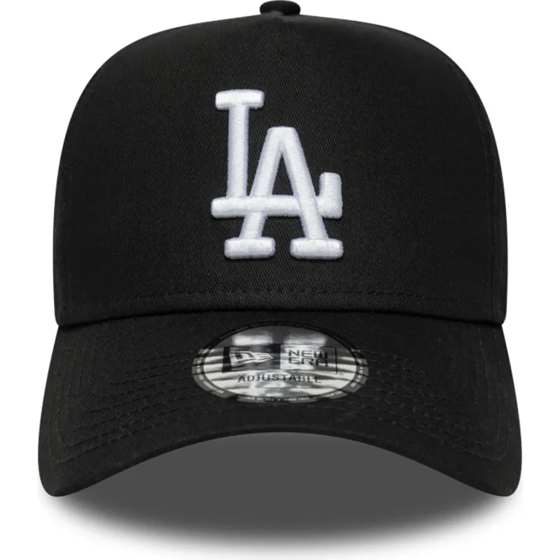schwarze-gebogene-snapback-kappe-e-frame-league-essential-der-los-angeles-dodgers-mlb-von-new-era