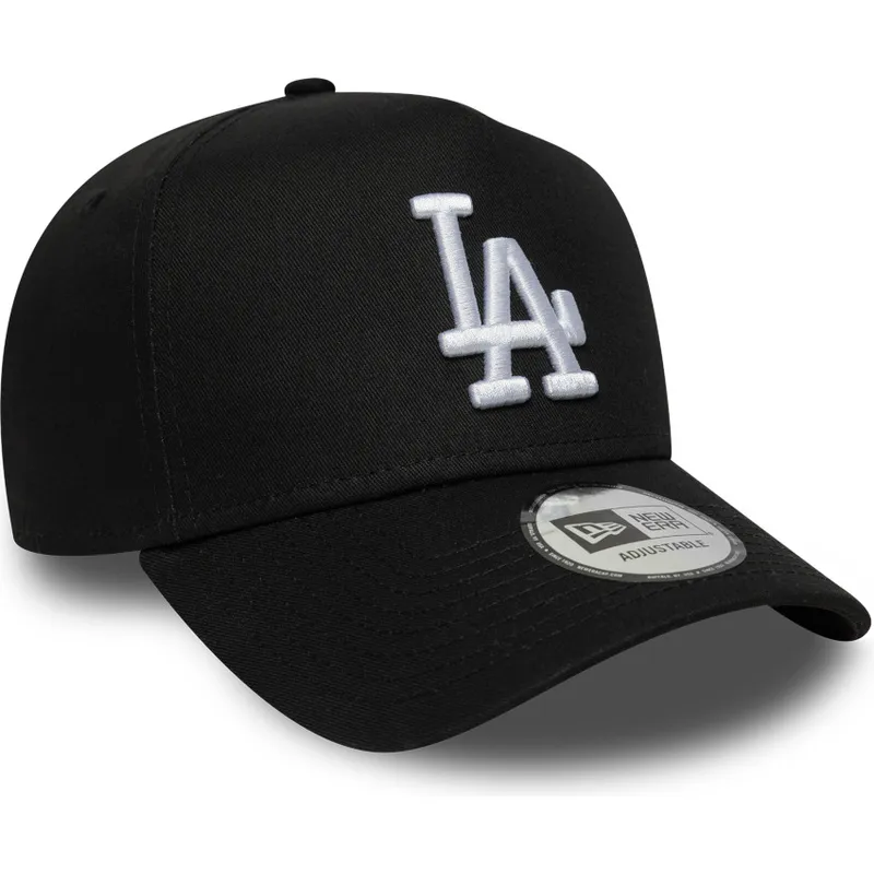 sort-curved-snapback-kasket-e-frame-league-essential-fra-los-angeles-dodgers-mlb-fra-new-era