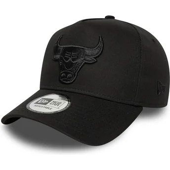 Buet sort snapback kasket E Frame Essential fra Chicago Bulls NBA fra New Era