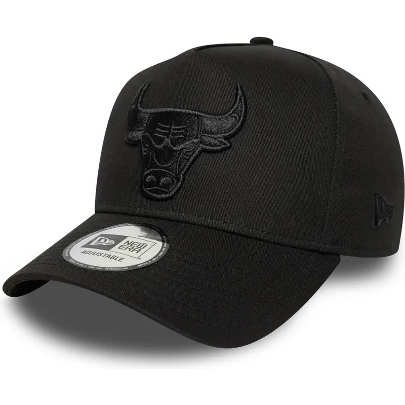 shapka-izvita-cherna-snapbek-e-frame-essential-na-chicago-bulls-nba-ot-new-era