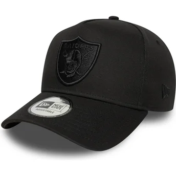 Buet sort snapback kasket E Frame Essential fra Las Vegas Raiders NFL fra New Era