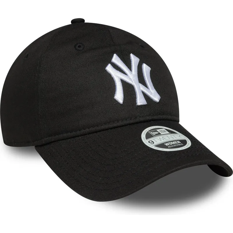 new-era-izvita-periferiya-damska-9twenty-league-essential-new-york-yankees-mlb-cherna-reguliruema-shapka