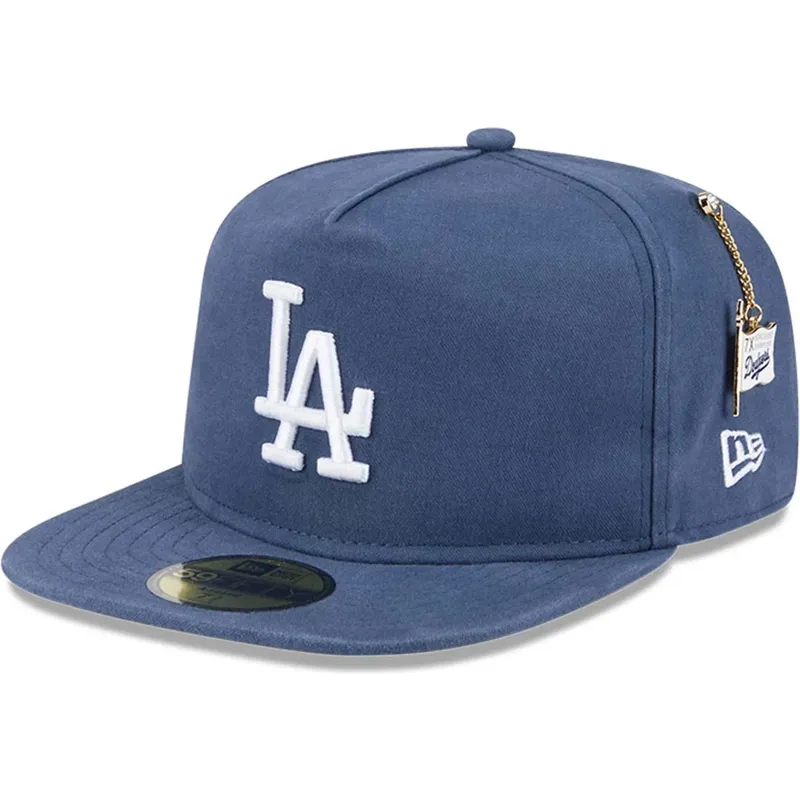 flad-bla-tilpasset-59fifty-a-frame-championship-side-flag-kasket-fra-los-angeles-dodgers-mlb-af-new-era