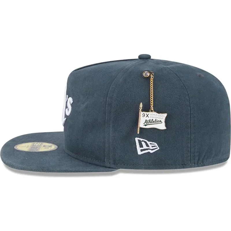 shapka-ploska-zelena-prilepnala-59fifty-a-frame-championship-side-flag-na-oakland-athletics-mlb-ot-new-era
