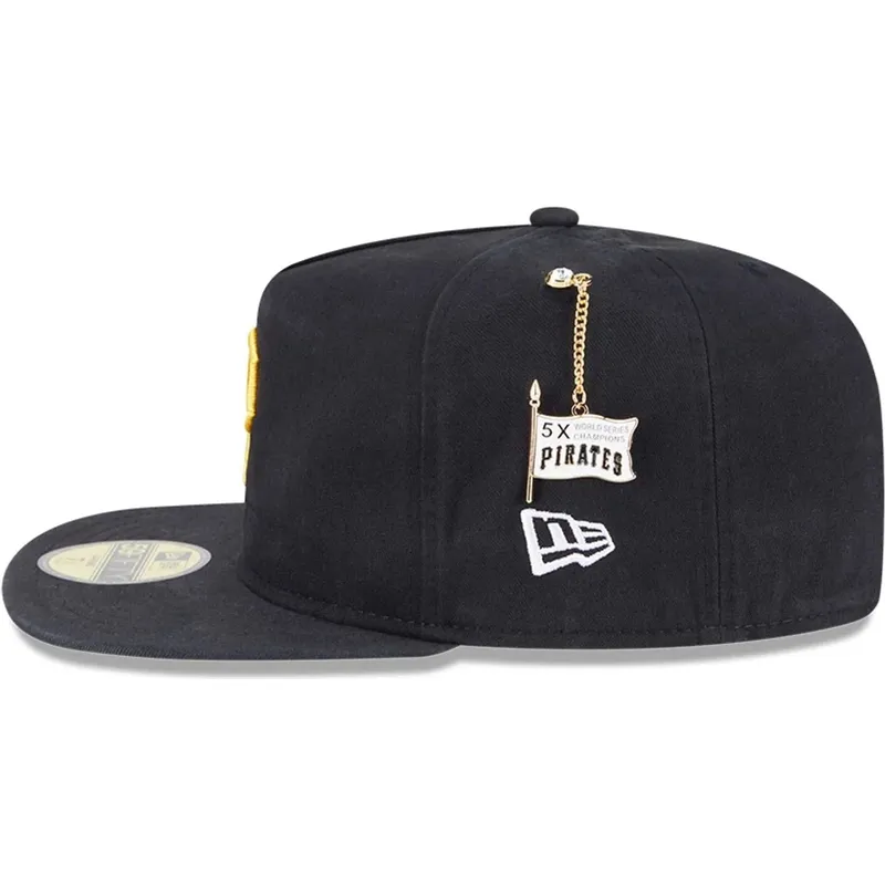 sort-fitted-59fifty-a-frame-championship-side-flag-flad-kasket-fra-pittsburgh-pirates-mlb-af-new-era