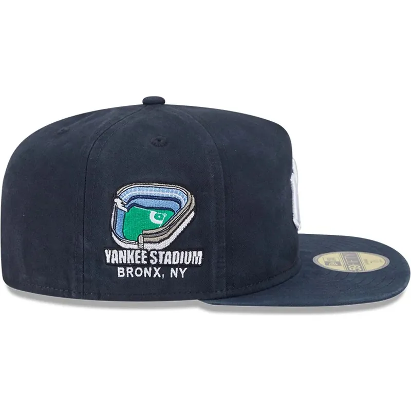 flad-marinebla-tilpasset-59fifty-a-frame-championship-side-flag-kasket-fra-new-york-yankees-mlb-af-new-era