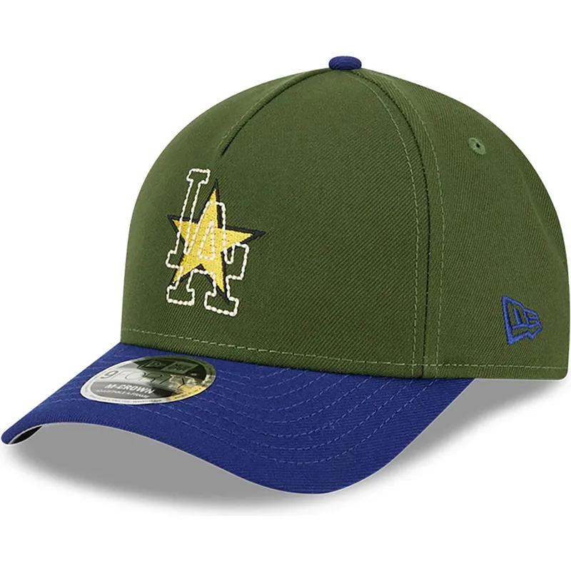 gron-og-bla-buet-kasket-snapback-9forty-m-crown-city-feature-fra-los-angeles-dodgers-mlb-fra-new-era