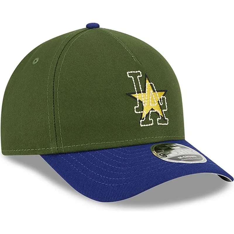 shapka-izvita-mnogocveten-snapbek-9forty-m-crown-city-feature-na-los-angeles-dodgers-mlb-ot-new-era