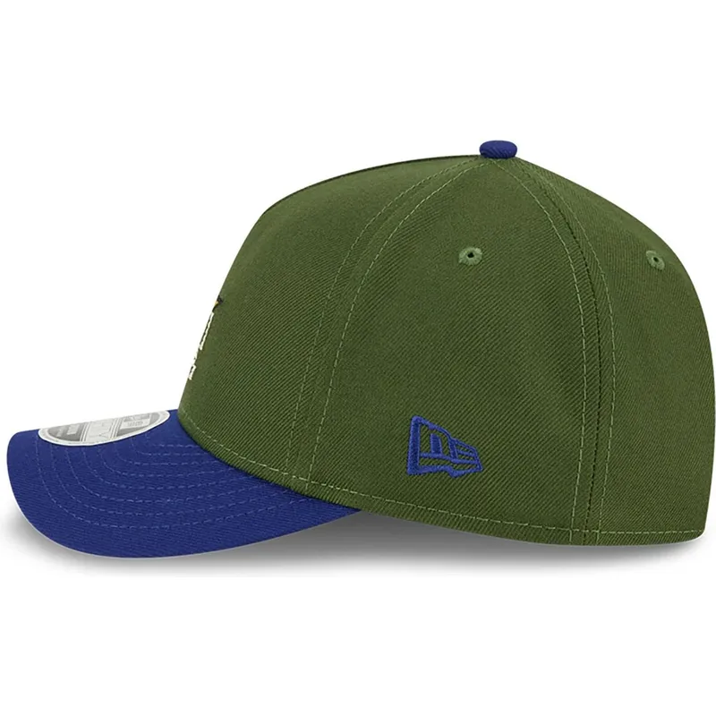 new-era-izvita-kozirka-9forty-m-crown-city-feature-los-angeles-dodgers-mlb-zelena-i-sinya-shapka-s-tik-tak-zakopchavane