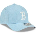 shapka-izvita-sinya-snapbek-9forty-m-crown-a-frame-cotton-weave-na-boston-red-sox-mlb-ot-new-era