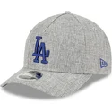 shapka-izvita-siv-snapbek-9forty-m-crown-a-frame-cotton-weave-na-los-angeles-dodgers-mlb-ot-new-era