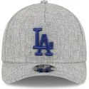shapka-izvita-siv-snapbek-9forty-m-crown-a-frame-cotton-weave-na-los-angeles-dodgers-mlb-ot-new-era