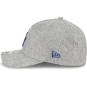grau-gebogener-snapback-hut-mit-blauem-logo-9forty-m-crown-a-frame-cotton-weave-der-los-angeles-dodgers-mlb-von-new-era