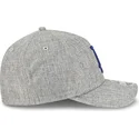 shapka-izvita-siv-snapbek-9forty-m-crown-a-frame-cotton-weave-na-los-angeles-dodgers-mlb-ot-new-era