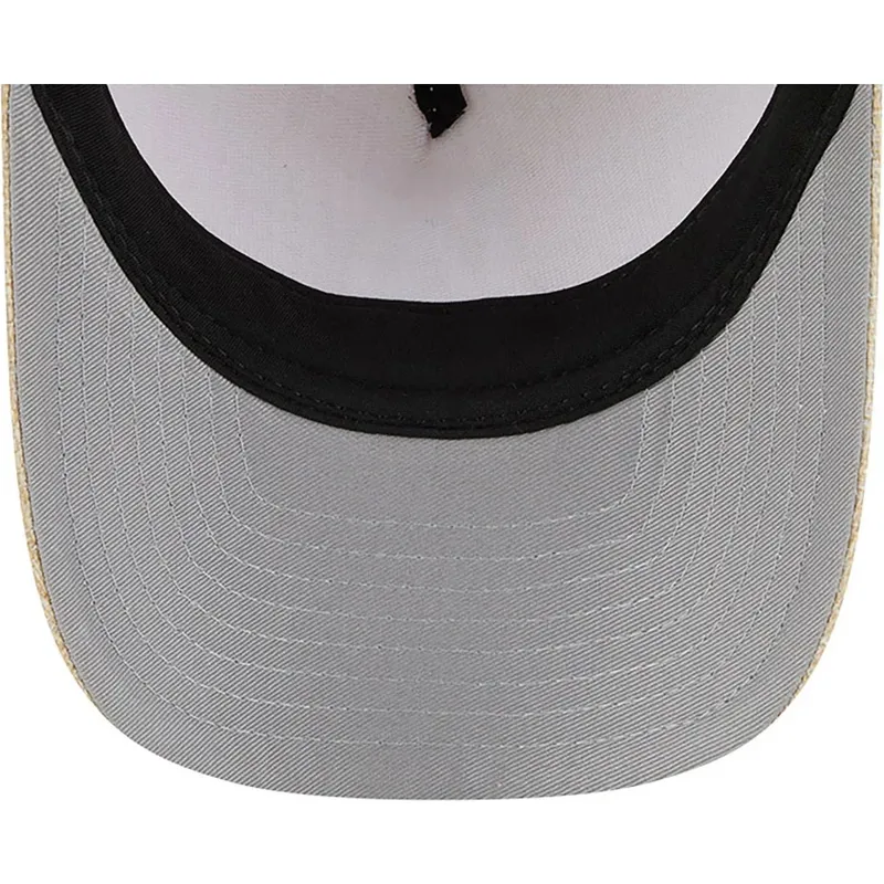 shapka-izvita-bezhov-snapbek-9forty-m-crown-a-frame-cotton-weave-na-los-angeles-dodgers-mlb-ot-new-era