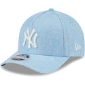 shapka-izvita-sinya-snapbek-9forty-m-crown-a-frame-cotton-weave-na-new-york-yankees-mlb-ot-new-era
