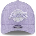 shapka-izvita-violetka-snapbek-9forty-m-crown-a-frame-cotton-weave-na-los-angeles-lakers-nba-ot-new-era