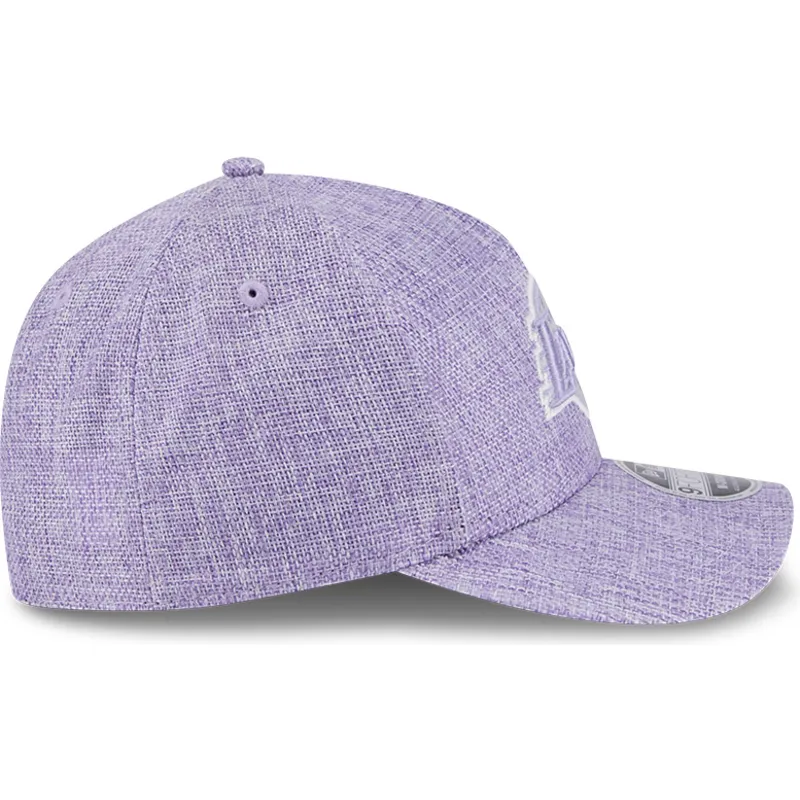 shapka-izvita-violetka-snapbek-9forty-m-crown-a-frame-cotton-weave-na-los-angeles-lakers-nba-ot-new-era
