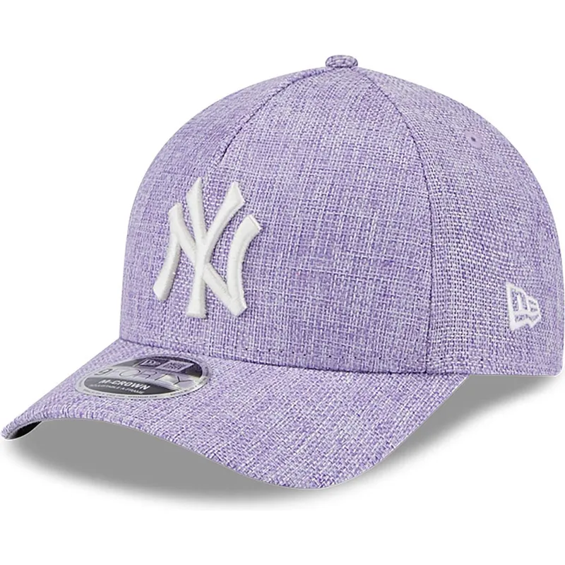 violet-buet-snapback-9forty-m-crown-a-frame-cotton-weave-kasket-fra-new-york-yankees-mlb-fra-new-era