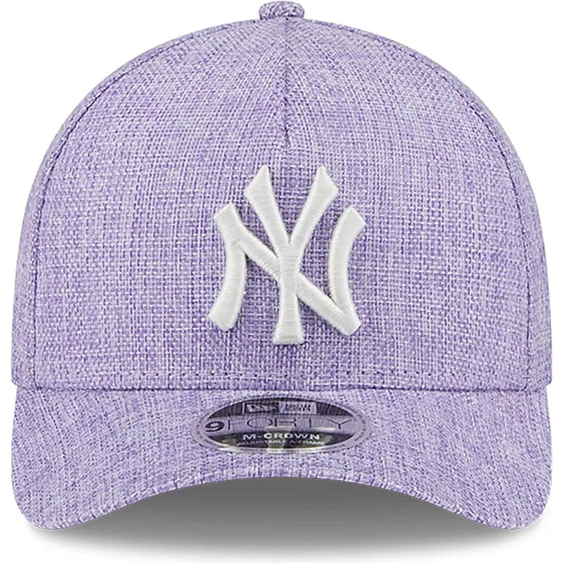 violet-buet-snapback-9forty-m-crown-a-frame-cotton-weave-kasket-fra-new-york-yankees-mlb-fra-new-era