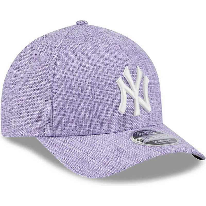 violet-buet-snapback-9forty-m-crown-a-frame-cotton-weave-kasket-fra-new-york-yankees-mlb-fra-new-era