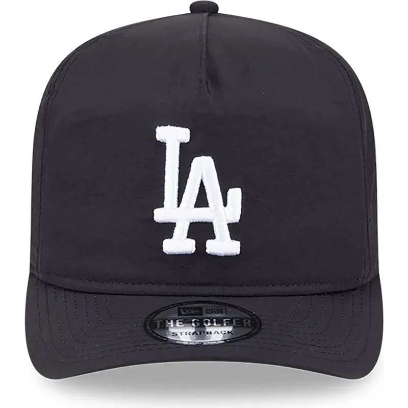 shapka-izvita-cherna-reguliruem-golfer-everyday-nylon-na-los-angeles-dodgers-mlb-ot-new-era