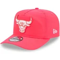 lyserod-justerbar-curved-cap-golfer-everyday-nylon-fra-chicago-bulls-nba-fra-new-era