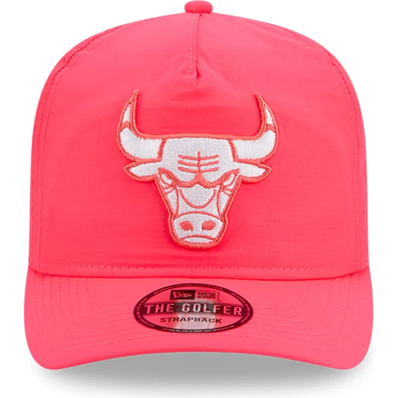 justerbar-lyserod-buet-kasket-golfer-everyday-nylon-fra-chicago-bulls-nba-fra-new-era