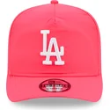 rosa-verstellbare-gebogene-kappe-golfer-everyday-nylon-der-los-angeles-dodgers-mlb-von-new-era