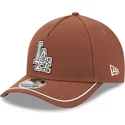 new-era-curved-brim-9forty-m-crown-a-frame-motorsport-los-angeles-dodgers-mlb-brown-snapback-cap